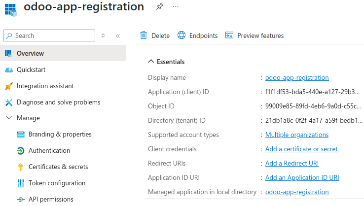 Реєстрація програми Microsoft Azure