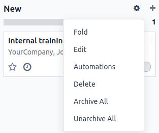Створення автоматизацій з етапу kanban