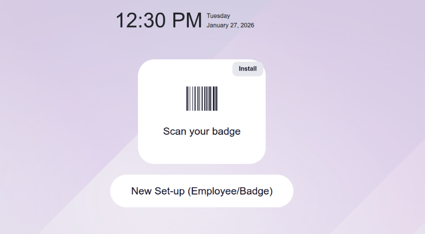 Дашборд сканування штрих-коду з екрану Onboarding.
