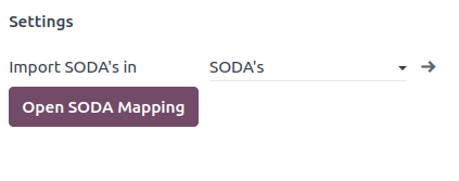 Налаштування журналу SODA.
