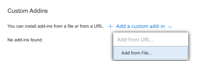 Спеціальні надбудови в Outlook