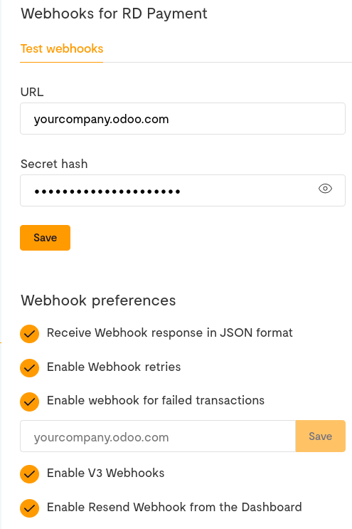 Налаштування Flutterwave