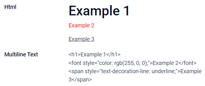 Приклади полів Html з різними віджетами