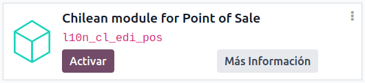 Модуль l10n_cl POS EDI.