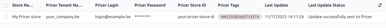 Налаштування магазину Pricer