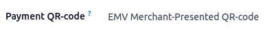Виберіть параметр EMV Merchant-Presented QR-code