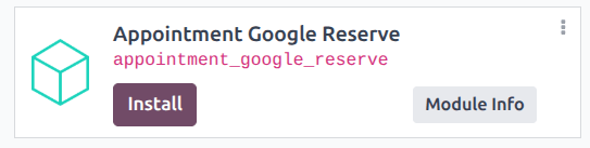 Модуль Google Reserve у додатку Odoo.