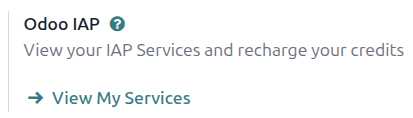 Придбайте кредити в налаштуваннях Odoo IAP.